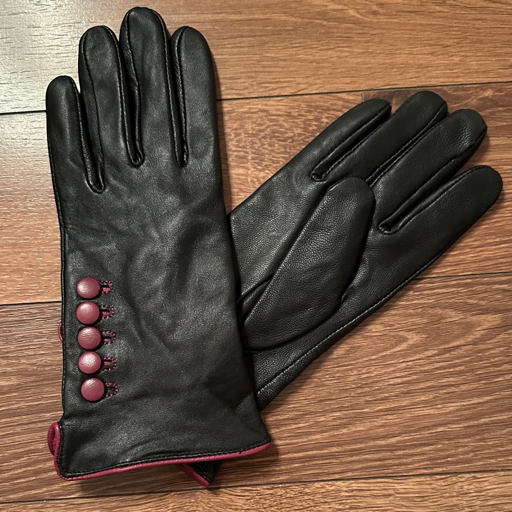 Simons leather gloves size medium